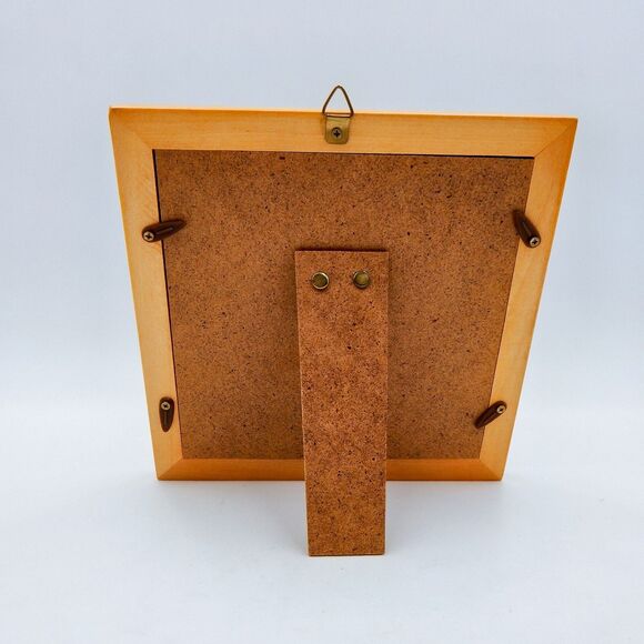 Framed Ceramic Tile Anime White Mouse With Gift Asian Wording Raised Outline - Picture 3 of 6